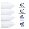 Set of 4 - Queen size Down Alternative Pillows - Machine Washable