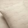King/California King size Lightweight Beige Textured Cotton 3 Piece Quilt Set