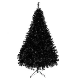 6ft 1600 Branches PVC Christmas Tree Black (Option: Default Title)