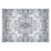 8x10FT Vintage Area Rug Modern Non Slip Carpet Boho Low Pile Soft Rug Waterproof Machine Washable Rug for Living Room Bedroom Kitchen Dining Room Unde