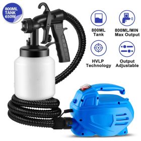 Sprayer, Paint Sprayer, 650W, 800ML Capacity Tank, Output HVLP Oil Primer Water Spray, With 3 Spraying Modes, Electric Motor And Removable Container (comforter sets: 800ml)