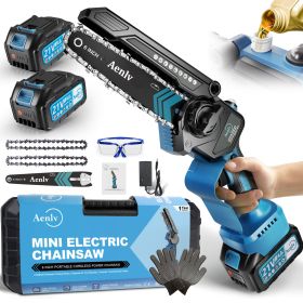 Chainsaw 6-inch Mini, Battery Operated, Storage Case Included (comforter sets: 6inch)