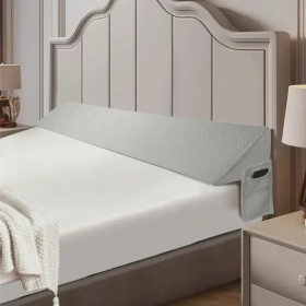 Pillow Air Layer Fabric Gap Diamond-shaped Pocket 154x24.5x15cm (Pillows: Gray)