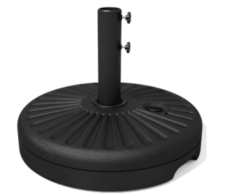 Courtyard Furniture-sunshade-center Pillar Base (Color: Black)