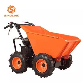 Wheelbarrel, Gas Powered, 1100LBS Capacity Mini Wheel Dumper 6.5HP Wheelbarrow Cart (comforter sets: 1100LBS)