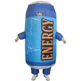 Inflatable Costumes For Adults Blow Up Drink Costume--Only Supports Self-pickup. (Color: Blue)