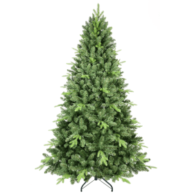 Artificial 5ft Green Christmas Tree With 967PVC Hard Needle Mixed Branch Tips, Memory Wire Iron Wire, Hinged Premium & Foldable Base For Indoor H (Option: Default Title)